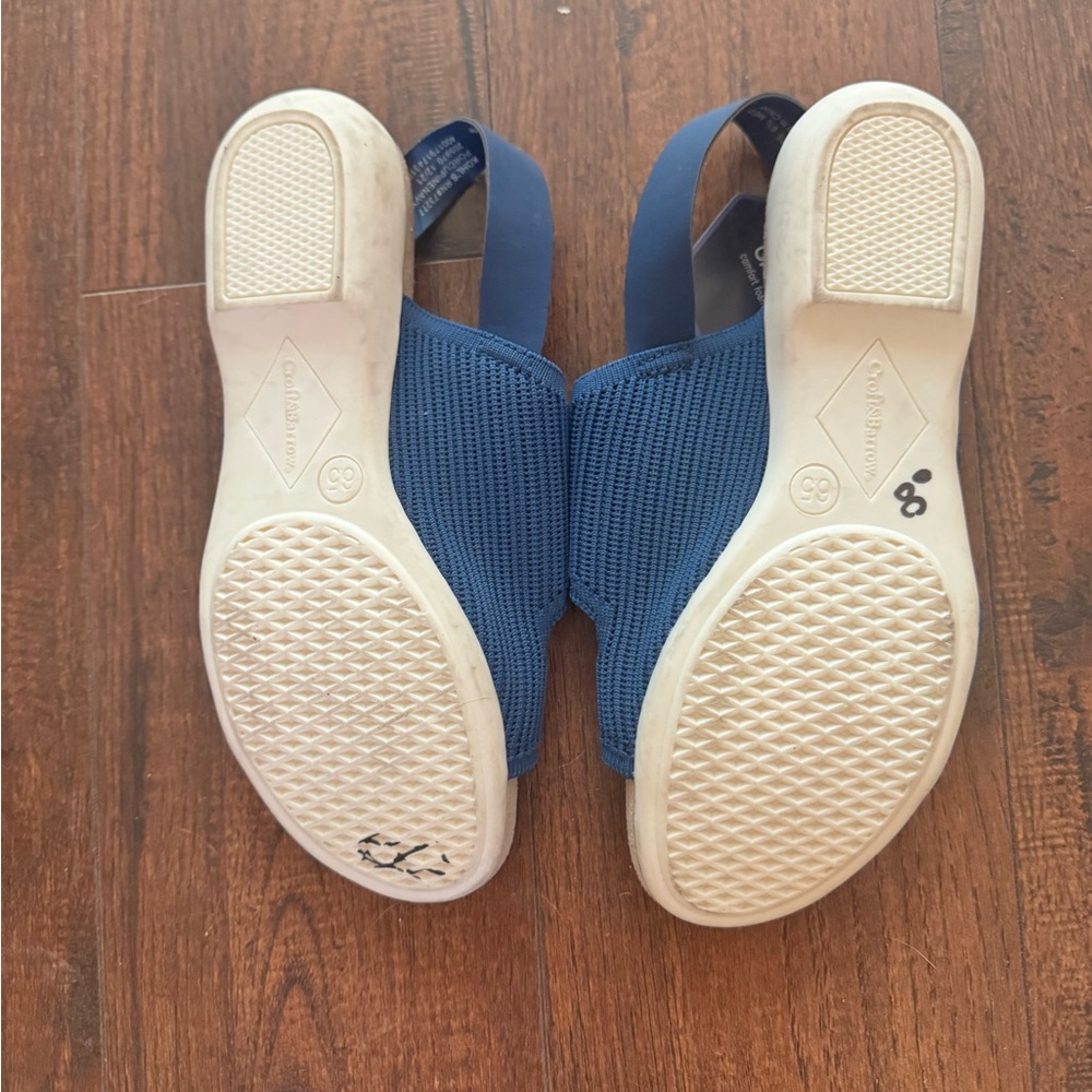 NWT Croft & Barrow Navy Blue Comfort Sandals - Picture 5 of 8